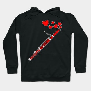 Valentines Day Bassoon Player Bassoonist Anniversary Wedding Musician Hoodie